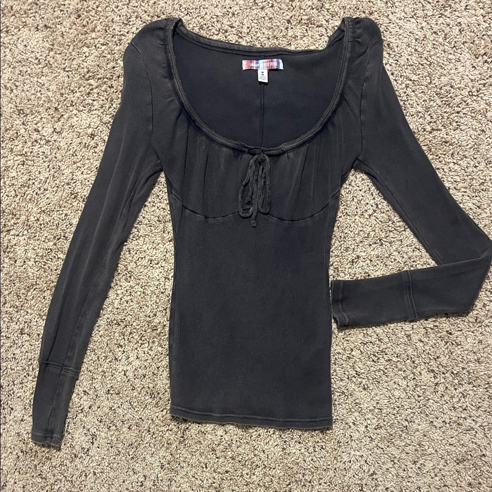 Urban Outfitters Black Long Sleeve Blouse